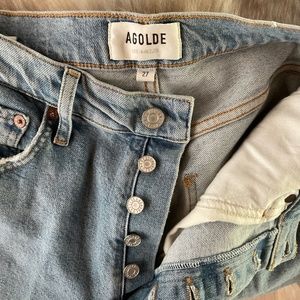 NEW Agolde button fly jeans